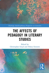 The Affects of Pedagogy in Literary Studies_cover