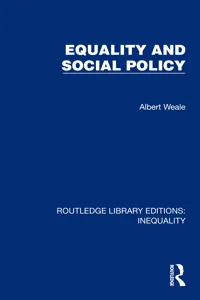 Equality and Social Policy_cover