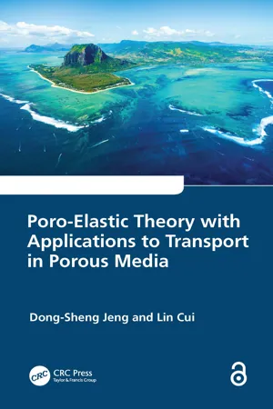 Poro-Elastic Theory with Applications to Transport in Porous Media