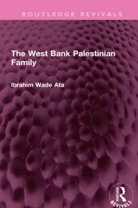 The West Bank Palestinian Family_cover