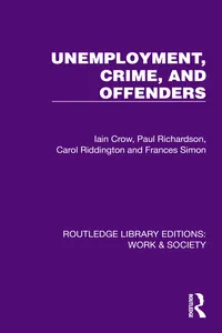 Unemployment, Crime, and Offenders_cover