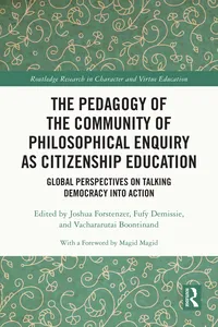The Pedagogy of the Community of Philosophical Enquiry as Citizenship Education_cover