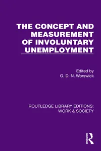 The Concept and Measurement of Involuntary Unemployment_cover