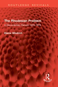 The Rhodesian Problem_cover