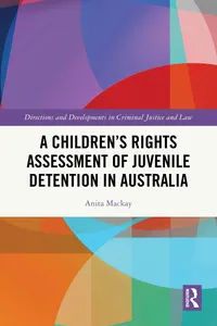 A Children's Rights Assessment of Juvenile Detention in Australia_cover