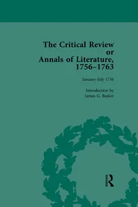 The Critical Review or Annals of Literature, 1756-1763 Vol 1_cover