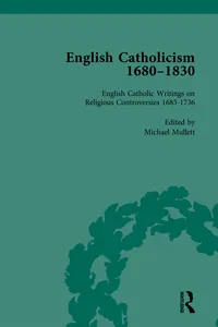 English Catholicism, 1680-1830, vol 1_cover