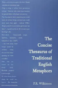 Concise Thesaurus of Traditional English Metaphors_cover