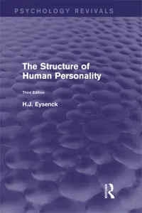 The Structure of Human Personality_cover
