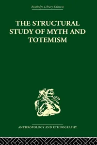 The Structural Study of Myth and Totemism_cover
