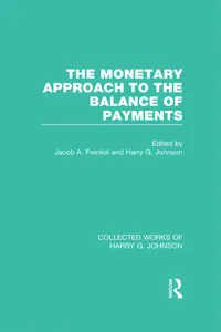 The Monetary Approach to the Balance of Payments_cover