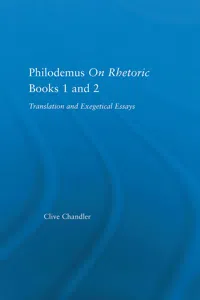 Philodemus on Rhetoric Books 1 and 2_cover