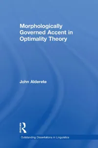 Morphologically Governed Accent in Optimality Theory_cover
