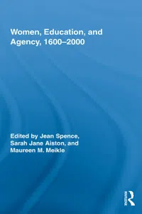 Women, Education, and Agency, 1600-2000_cover
