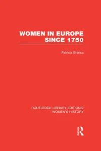 Women in Europe since 1750_cover