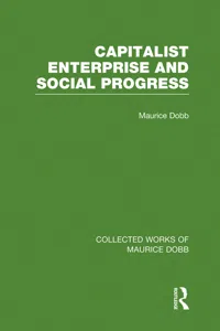 Capitalist Enterprise and Social Progress_cover