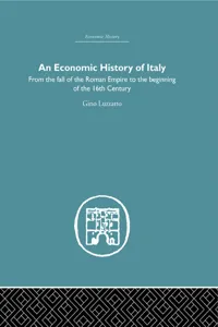 An Economic History of Italy_cover