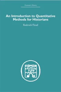 An Introduction to Quantitative Methods for Historians_cover