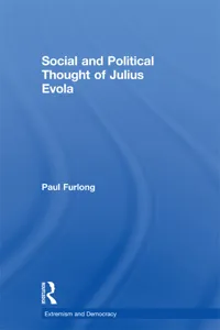 Social and Political Thought of Julius Evola_cover
