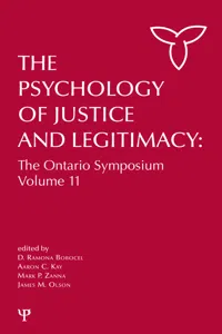The Psychology of Justice and Legitimacy_cover