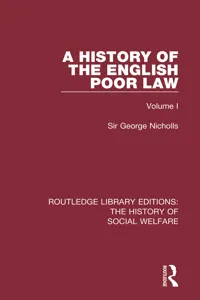 A History of the English Poor Law_cover
