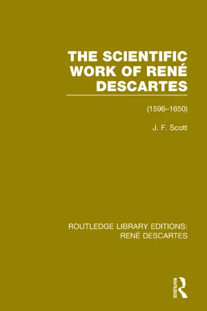 The Scientific Work of René Descartes