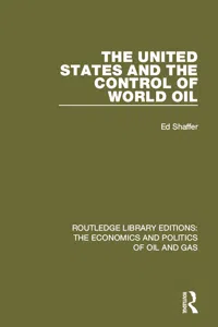 The United States and the Control of World Oil_cover