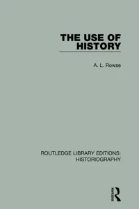 The Use of History_cover