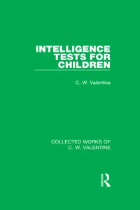 Intelligence Tests for Children_cover