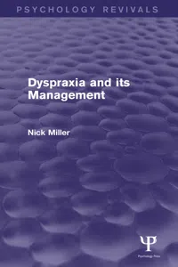 Dyspraxia and its Management_cover