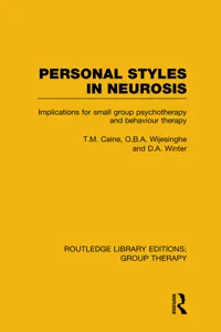 Personal Styles in Neurosis_cover