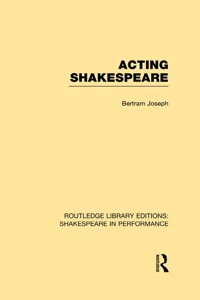 Acting Shakespeare_cover