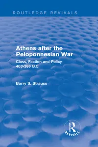 Athens after the Peloponnesian War_cover