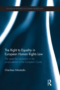 The Right to Equality in European Human Rights Law_cover