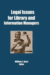 Legal Issues for Library and Information Managers_cover
