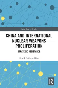 China and International Nuclear Weapons Proliferation_cover