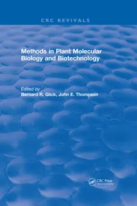 Methods in Plant Molecular Biology and Biotechnology_cover