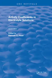 Activity Coefficients in Electrolyte Solutions_cover