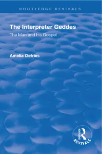 Revival: The Interpreter Geddes_cover