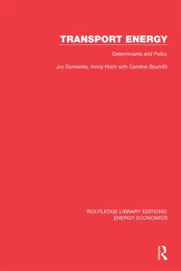 Transport Energy: Determinants and Policy_cover