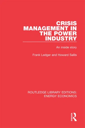 Crisis Management in the Power Industry