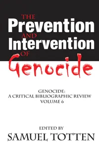 The Prevention and Intervention of Genocide_cover