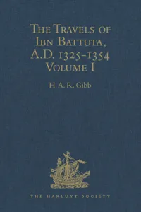 The Travels of Ibn Battuta, A.D. 1325-1354_cover