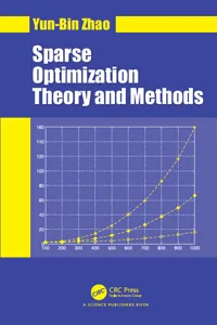 Sparse Optimization Theory and Methods_cover