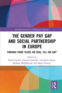 The Gender Pay Gap and Social Partnership in Europe_cover