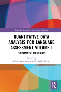 Quantitative Data Analysis for Language Assessment Volume I_cover