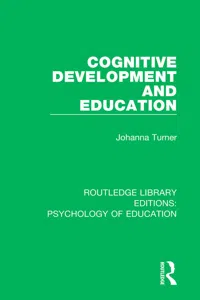 Cognitive Development and Education_cover