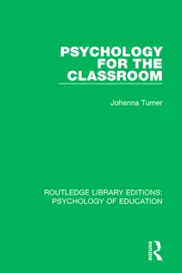 Psychology for the Classroom_cover