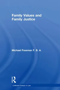 Family Values and Family Justice_cover