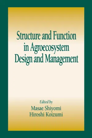 Structure and Function in Agroecosystem Design and Management